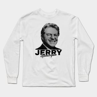 Jerry Springer - black radial style Long Sleeve T-Shirt